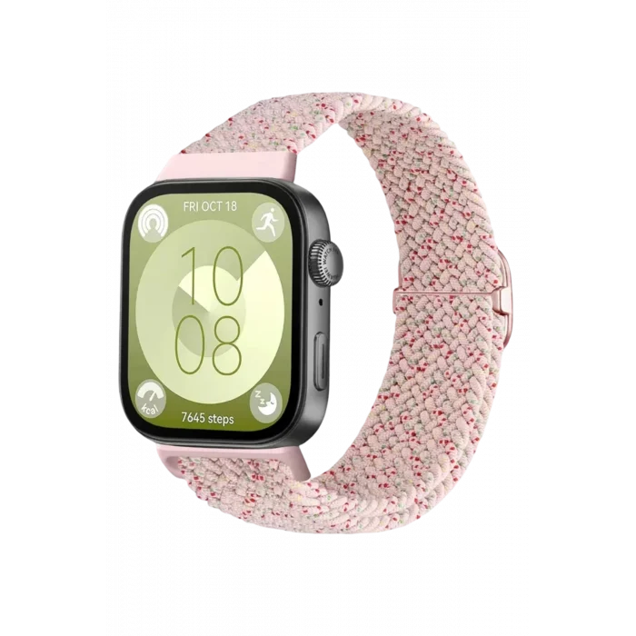 Mey İthalat®  Huawei Fit 4 Star Kordon - Benekli Pudra