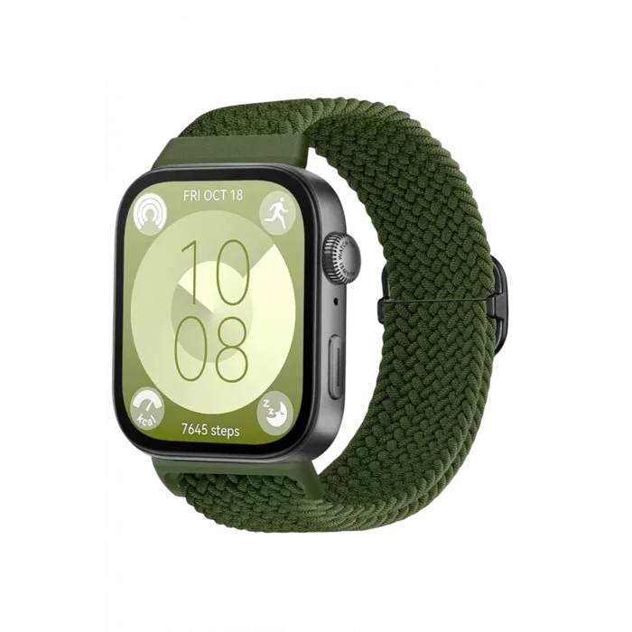 Mey İthalat®  Huawei Fit 4 Star Kordon - Koyu Yeşil