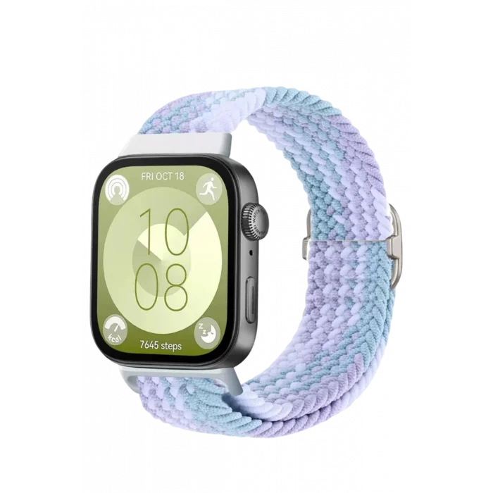 Mey İthalat®  Huawei Fit 4 Star Kordon - Lila-Beyaz