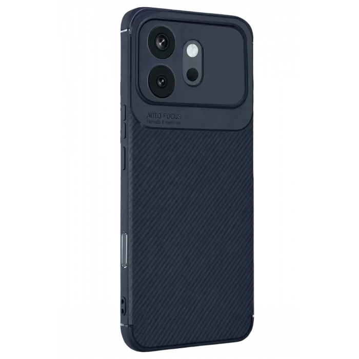 Mey İthalat®  Huawei Honor 600 Auto Focus Karbon Kapak - Lacivert