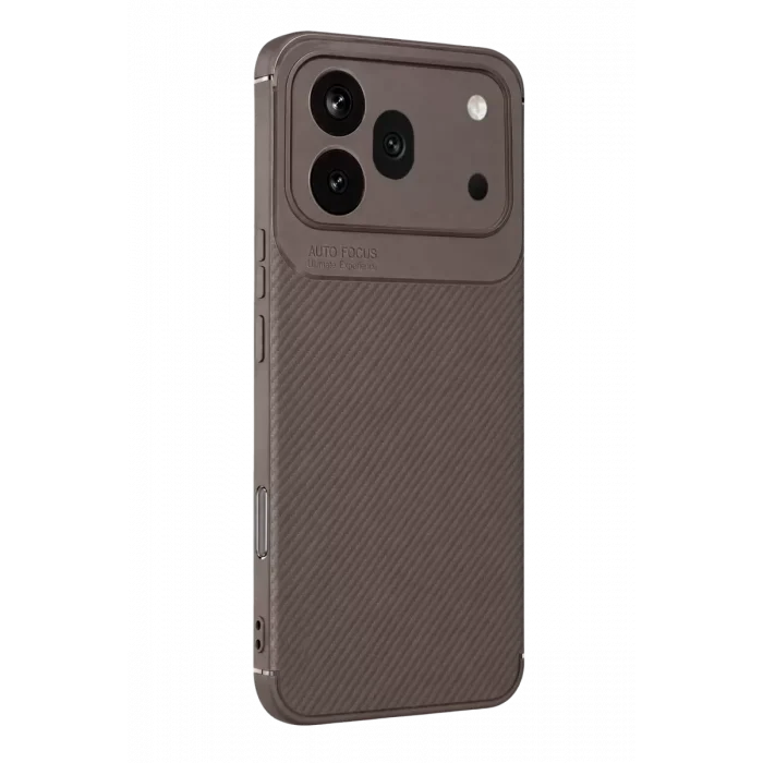 Mey İthalat®  Huawei Honor 600 Pro Auto Focus Karbon Kapak - Gri