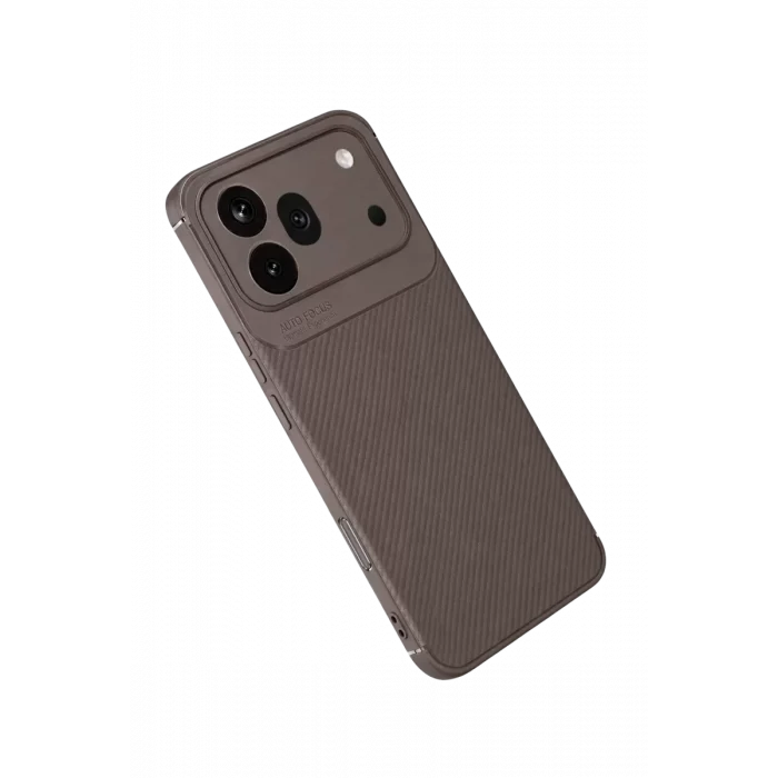Mey İthalat®  Huawei Honor 600 Pro Auto Focus Karbon Kapak - Gri
