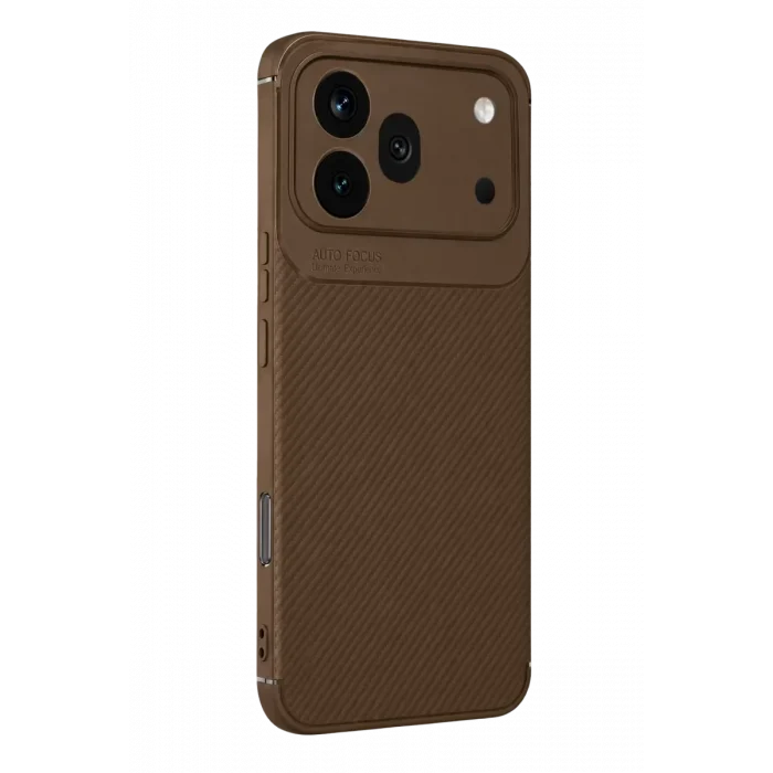 Mey İthalat®  Huawei Honor 600 Pro Auto Focus Karbon Kapak - Kahverengi