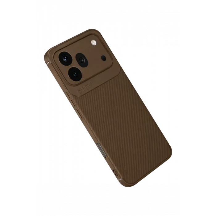 Mey İthalat®  Huawei Honor 600 Pro Auto Focus Karbon Kapak - Kahverengi