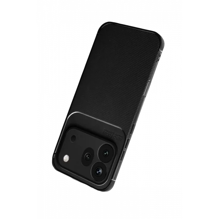 Mey İthalat®  Huawei Honor 600 Pro Auto Focus Karbon Kapak - Siyah