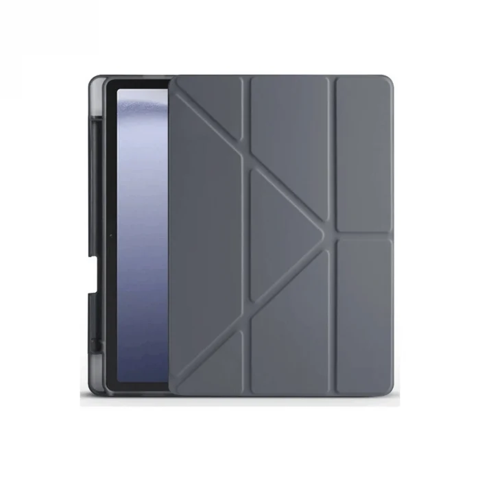 Mey İthalat®  Huawei Honor Pad X9 11.5 Kılıf Kalemlikli Mars Tablet Kılıfı - Koyu Gri