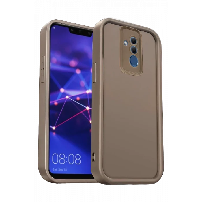 Mey İthalat®  Huawei Mate 20 Lite Kılıf Viera Silikon - Kahverengi