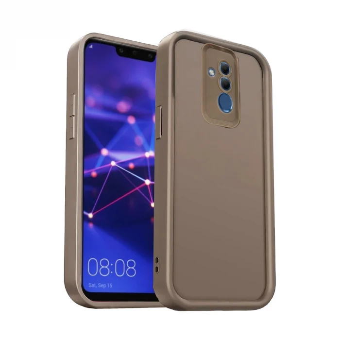 Mey İthalat®  Huawei Mate 20 Lite Kılıf Viera Silikon - Kahverengi