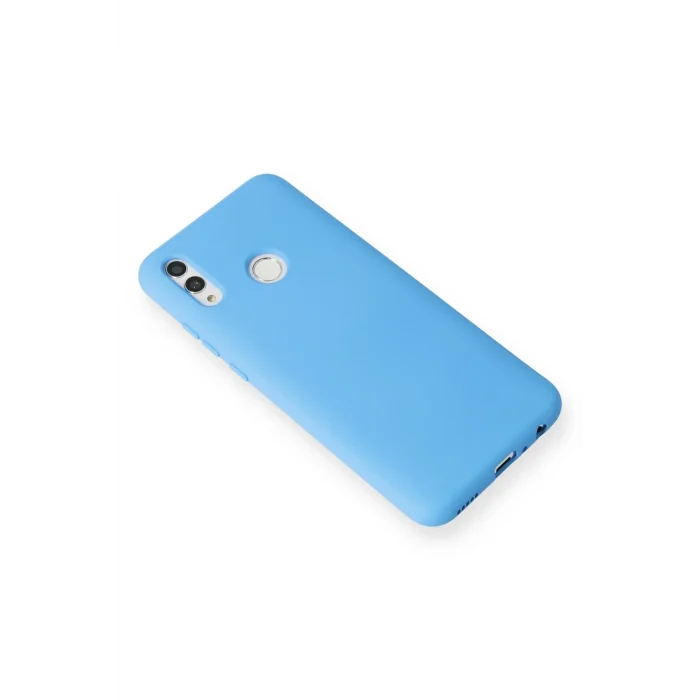 Mey İthalat®  Huawei P Smart 2019 Kılıf Nano içi Kadife Silikon - Mavi