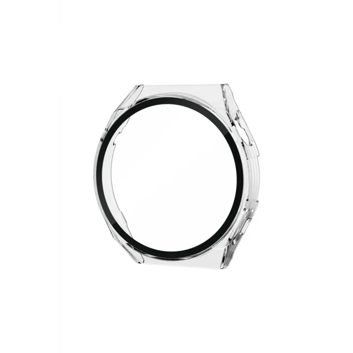 Mey İthalat®  Huawei Watch GT3 46mm Dota Camlı Kasa Ekran Koruyucu - Şeffaf