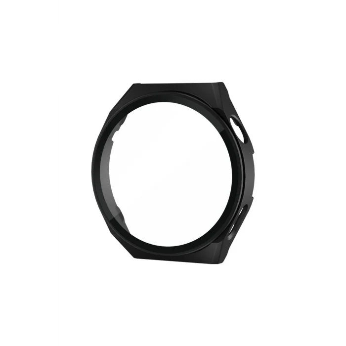 Mey İthalat®  Huawei Watch GT3 Pro 46mm Dota Camlı Kasa Ekran Koruyucu - Siyah