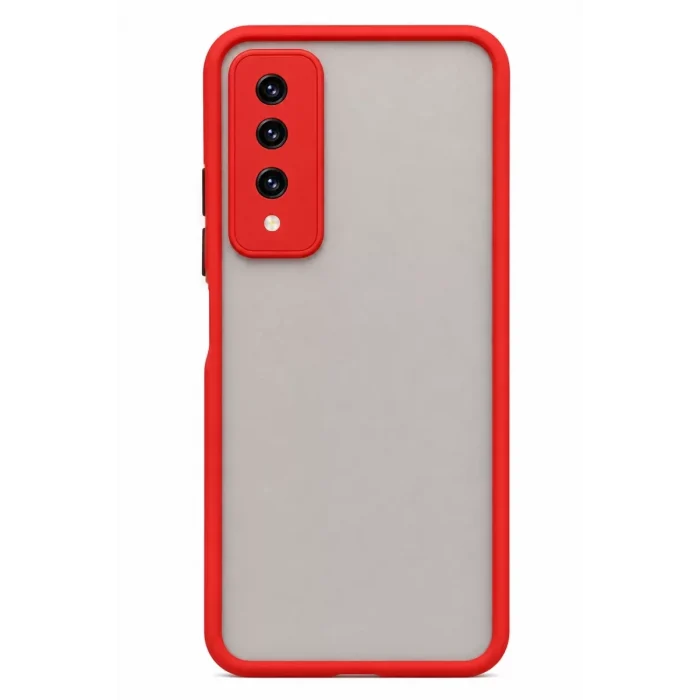 Mey İthalat®  Huawei Y9 Prime 2019 Kılıf Montreal Silikon Kapak - Kırmızı