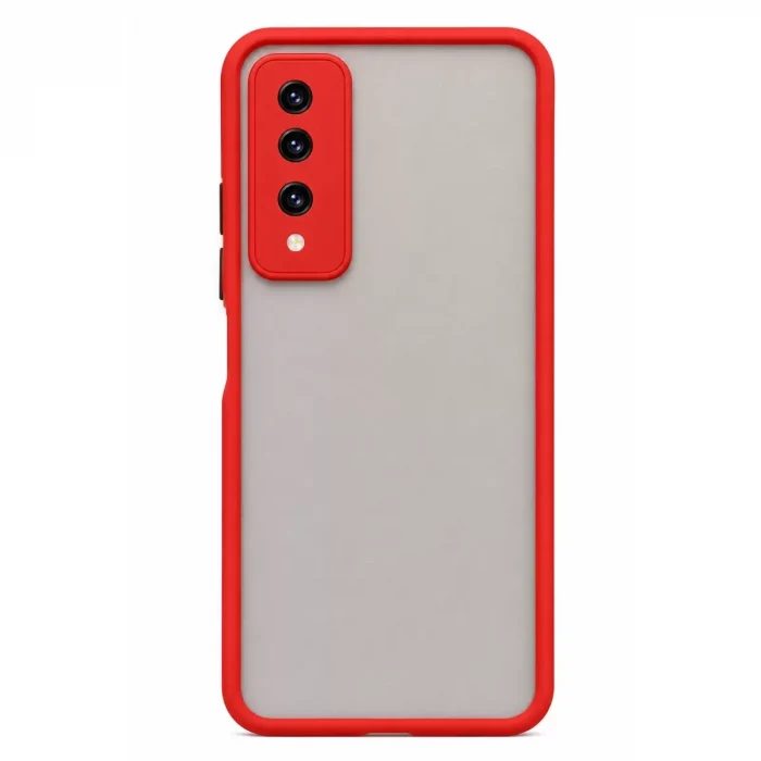 Mey İthalat®  Huawei Y9 Prime 2019 Kılıf Montreal Silikon Kapak - Kırmızı