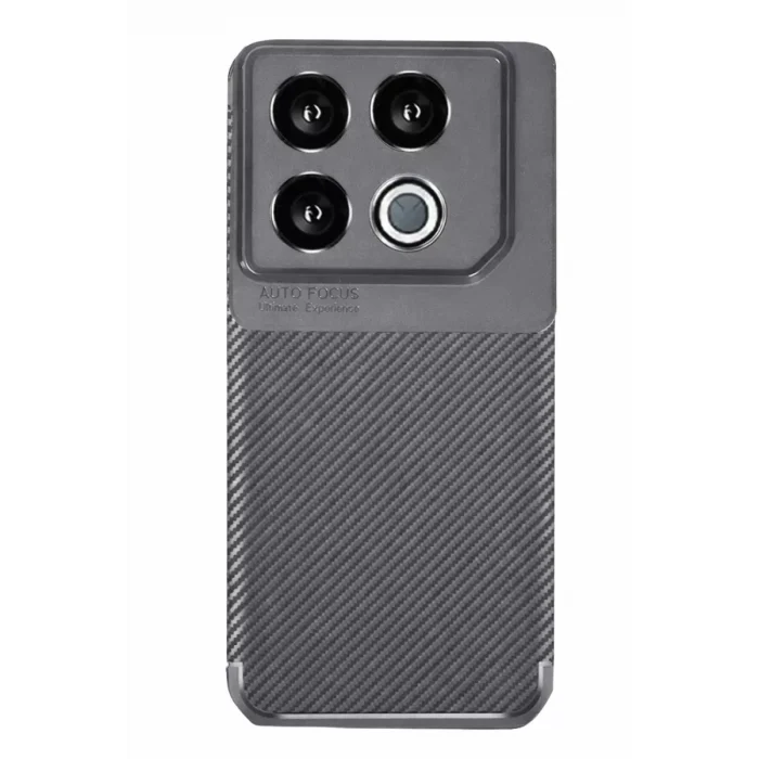 Mey İthalat®  İnfinix GT 20 Pro Kılıf Auto Focus Karbon Kapak - Gri