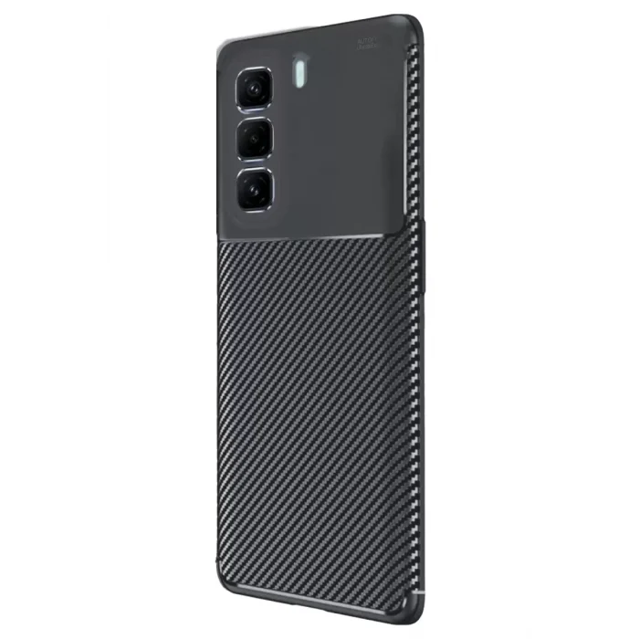 Mey İthalat®  İnfinix Hot 50 Pro Plus 4G Auto Focus Karbon Kapak - Siyah