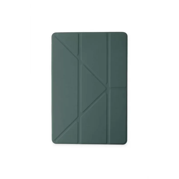 Mey İthalat®   iPad 10.2 (8.nesil) Kılıf Kalemlikli Mars Tablet Kılıfı - Koyu Yeşil