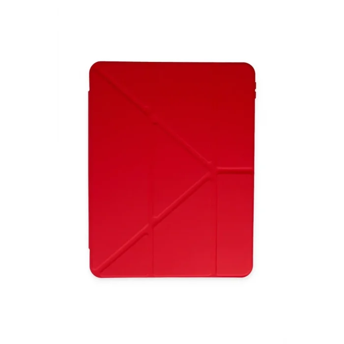 Mey İthalat®   iPad 2022 10.9 (10.nesil) Kılıf Kalemlikli Mars Tablet Kılıfı - Kırmızı
