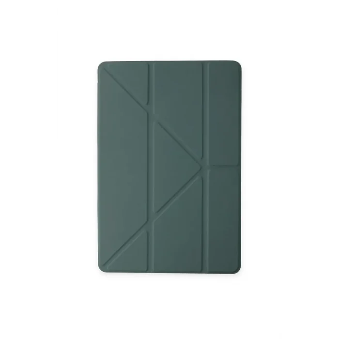 Mey İthalat®   iPad 2022 10.9 (10.nesil) Kılıf Kalemlikli Mars Tablet Kılıfı - Koyu Yeşil