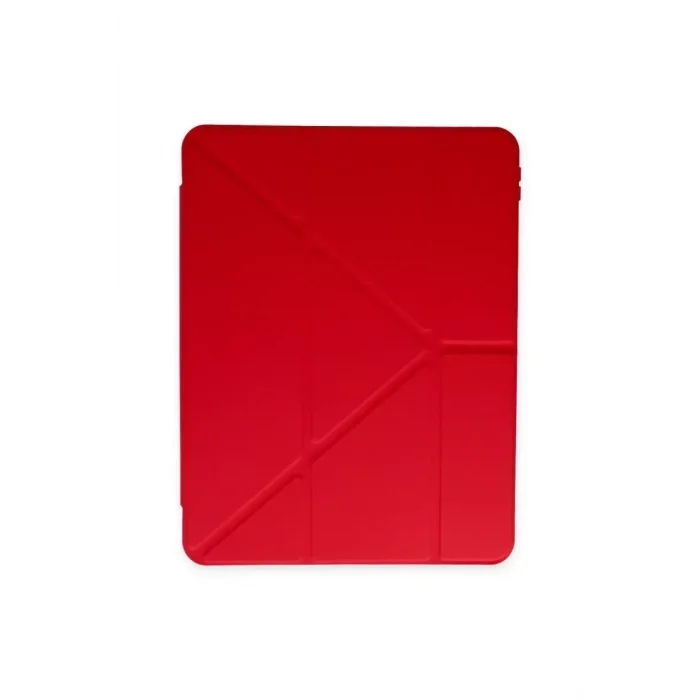 Mey İthalat®   iPad Air 4 10.9 Kılıf Kalemlikli Mars Tablet Kılıfı - Kırmızı