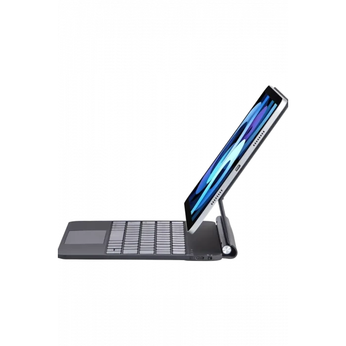 Mey İthalat®   iPad Pro 11 (2022) Kılıf X7 Magic Manyetik Klavyeli Tablet Kılıfı - Siyah