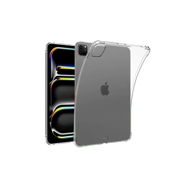 Mey İthalat®   iPad Pro 11 (2024) Kılıf Anti Shock Tablet Silikon - Şeffaf