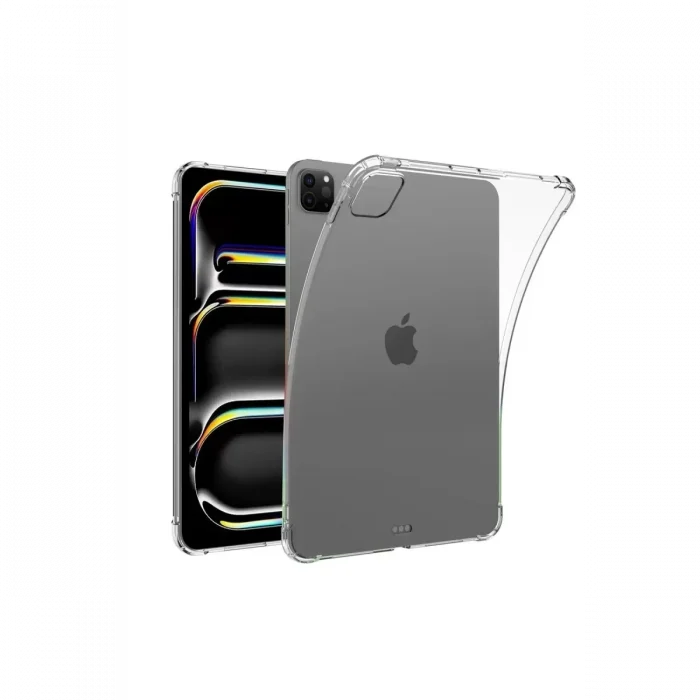 Mey İthalat®   iPad Pro 11 (2024) Kılıf Anti Shock Tablet Silikon - Şeffaf