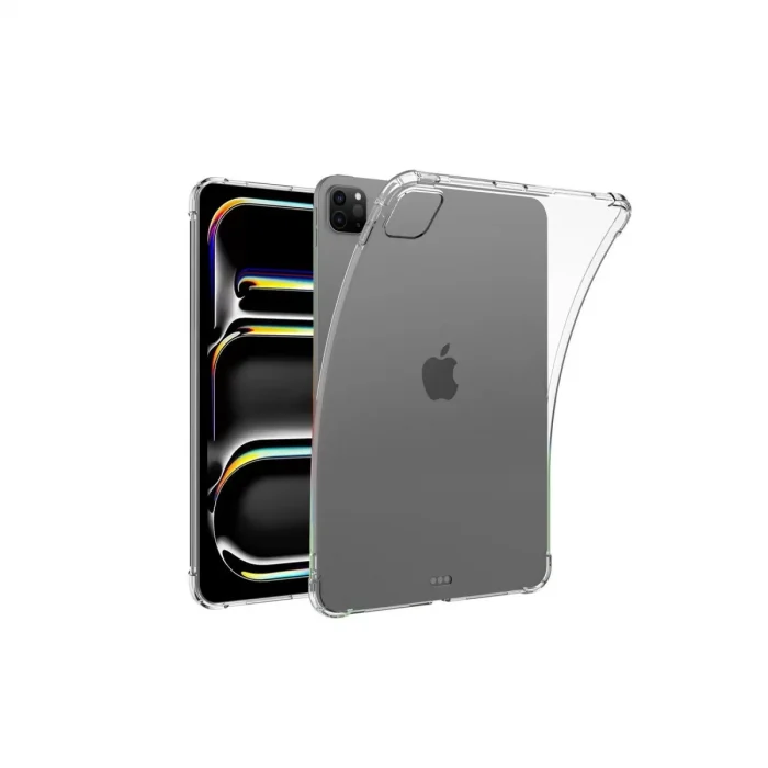 Mey İthalat®   iPad Pro 11 (2024) Kılıf Anti Shock Tablet Silikon - Şeffaf