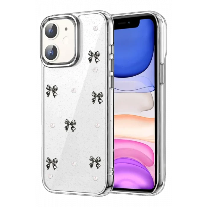 Mey İthalat®   iPhone 11 Fiyonk Desenli Kapak - Desen 8