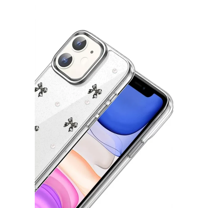 Mey İthalat®   iPhone 11 Fiyonk Desenli Kapak - Desen 8
