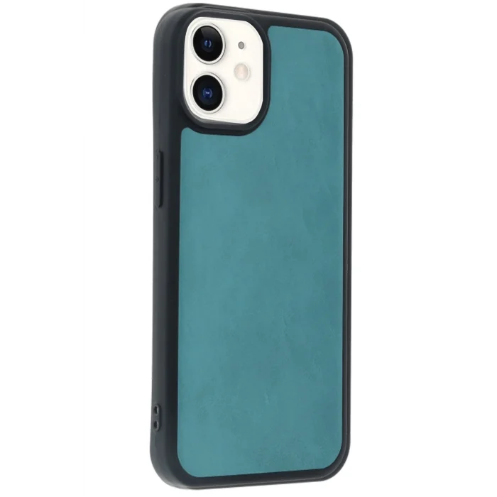 Mey İthalat®   iPhone 11 Kılıf Aras Deri Kapak - Açık Yeşil