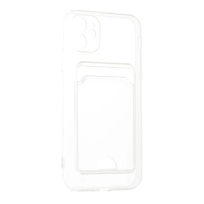 Mey İthalat®   iPhone 11 Kılıf Kart Şeffaf Silikon - Şeffaf