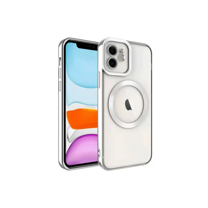 Mey İthalat®   iPhone 11 Kılıf Kross Magneticsafe Kapak - Titan Gri