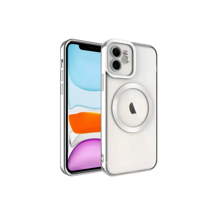 Mey İthalat®   iPhone 11 Kılıf Kross Magneticsafe Kapak - Titan Gri