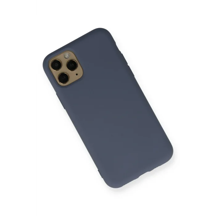 Mey İthalat®   iPhone 11 Pro Kılıf Nano içi Kadife Silikon - Gri