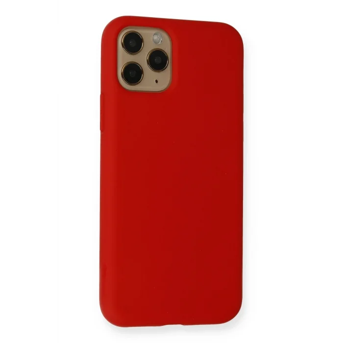 Mey İthalat®   iPhone 11 Pro Kılıf Nano içi Kadife Silikon - Kırmızı