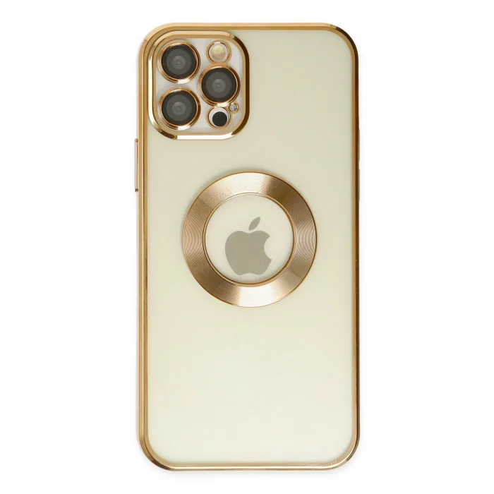 Mey İthalat®   iPhone 12 Pro Kılıf Slot Silikon - Gold