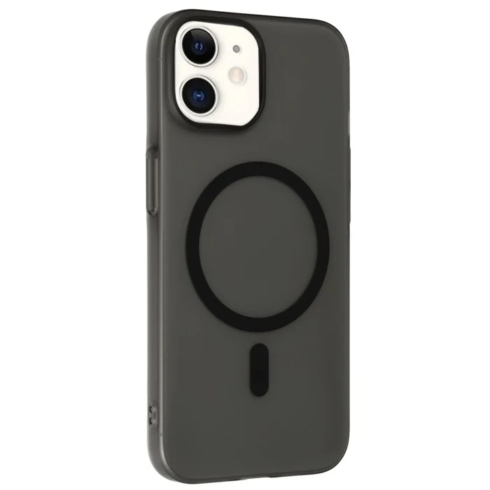 Mey İthalat®   iPhone 12 Tuna PC Slim Magsafe Kapak - Siyah