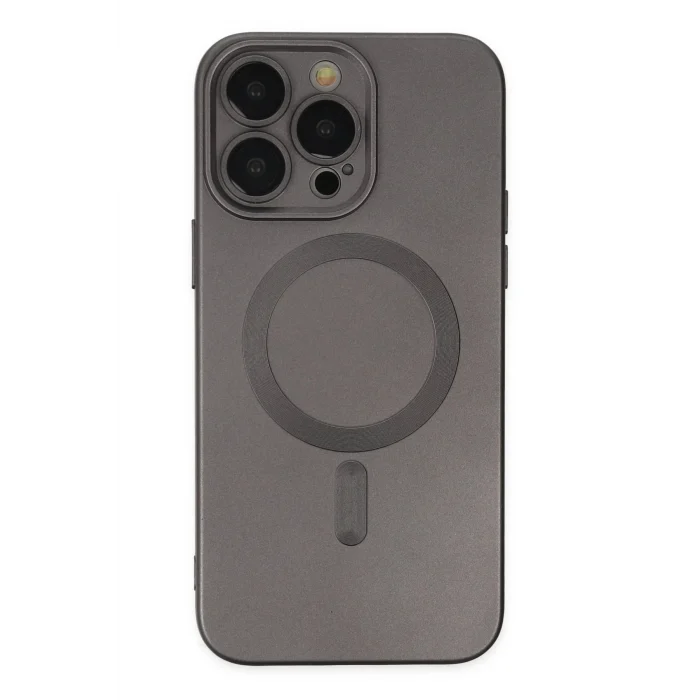 Mey İthalat®   iPhone 13 Pro Kılıf Moshi Lens Magneticsafe Silikon - Füme