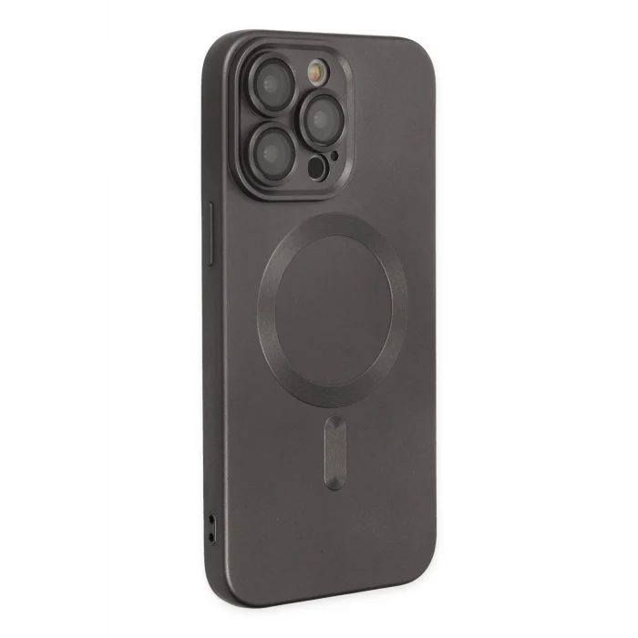 Mey İthalat®   iPhone 13 Pro Kılıf Moshi Lens Magneticsafe Silikon - Füme