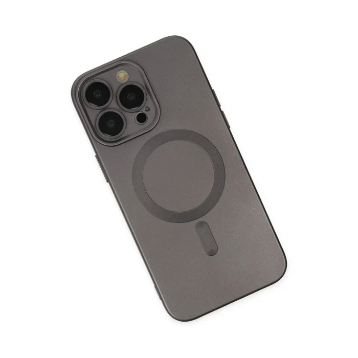Mey İthalat®   iPhone 13 Pro Kılıf Moshi Lens Magneticsafe Silikon - Füme
