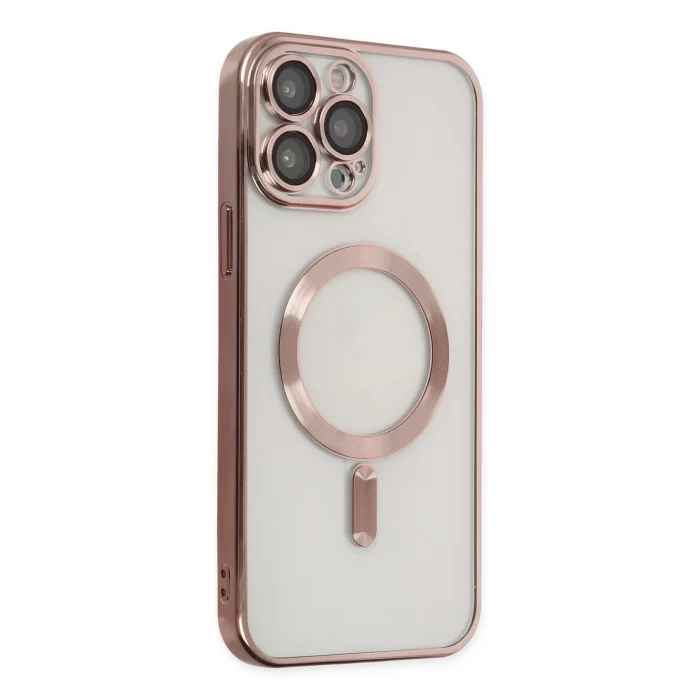 Mey İthalat®   iPhone 13 Pro Max Kılıf Kross Magneticsafe Kapak - Rose
