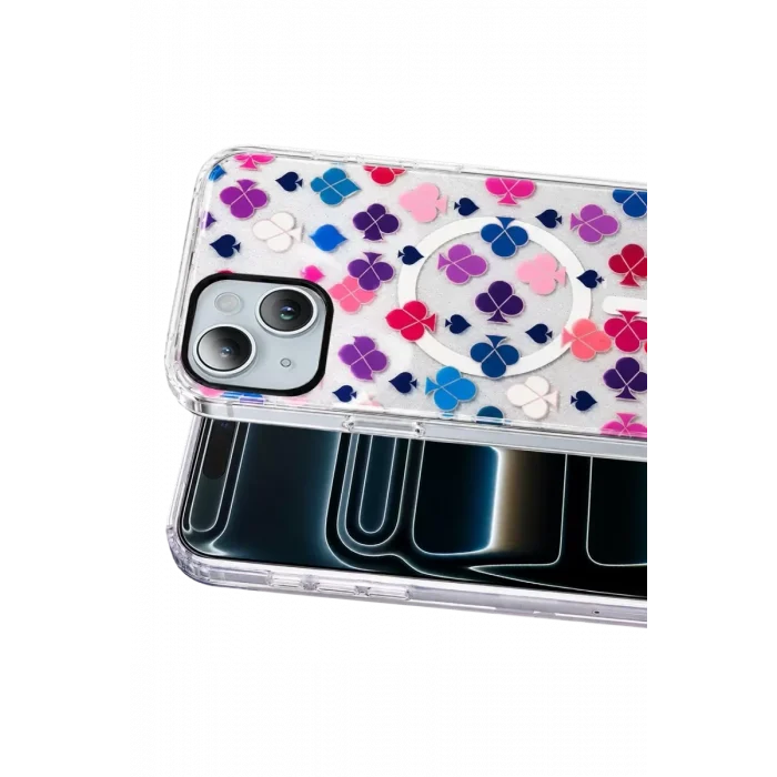 Mey İthalat®   iPhone 14 Desina Magsafe Kapak - Desen 3