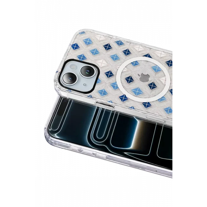 Mey İthalat®   iPhone 14 Desina Magsafe Kapak - Desen 4
