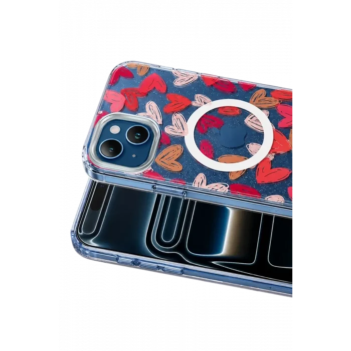 Mey İthalat®   iPhone 14 Desina Magsafe Kapak - Desen 6