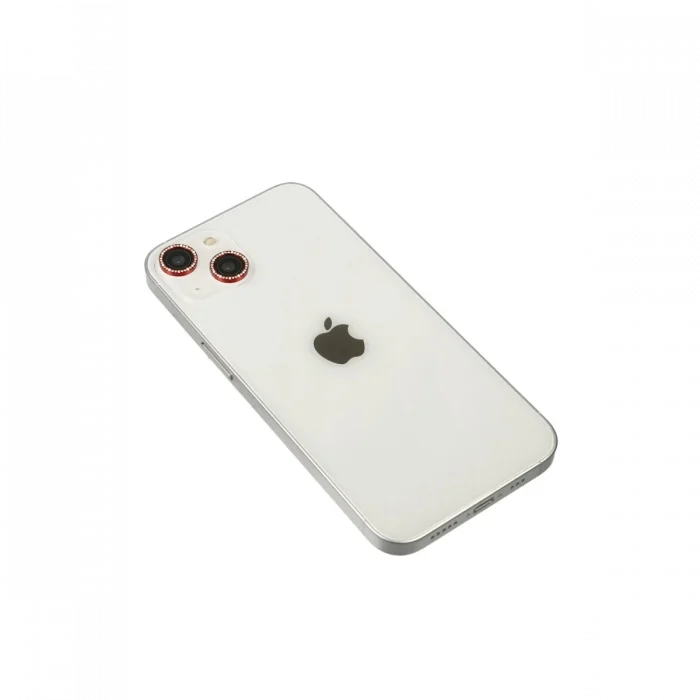 Mey İthalat®   iPhone 14 Diamond Kamera Lens - Kırmızı