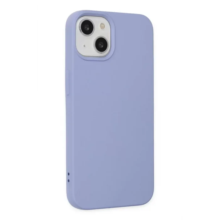 Mey İthalat®   iPhone 14 Kılıf Nano içi Kadife Silikon - Lila