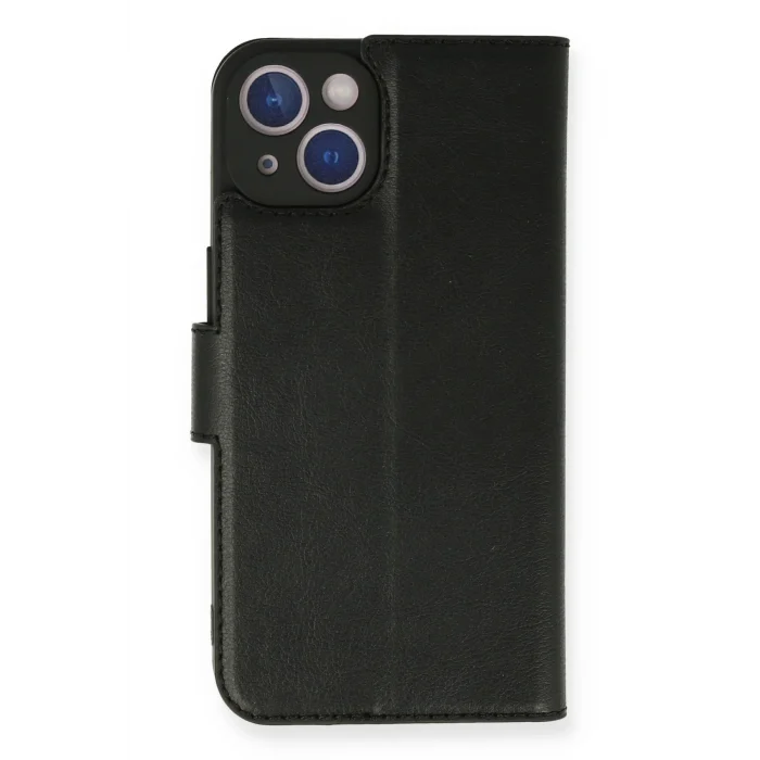 Mey İthalat®   iPhone 14 Kılıf Trend S Plus Kapaklı Kılıf - Siyah