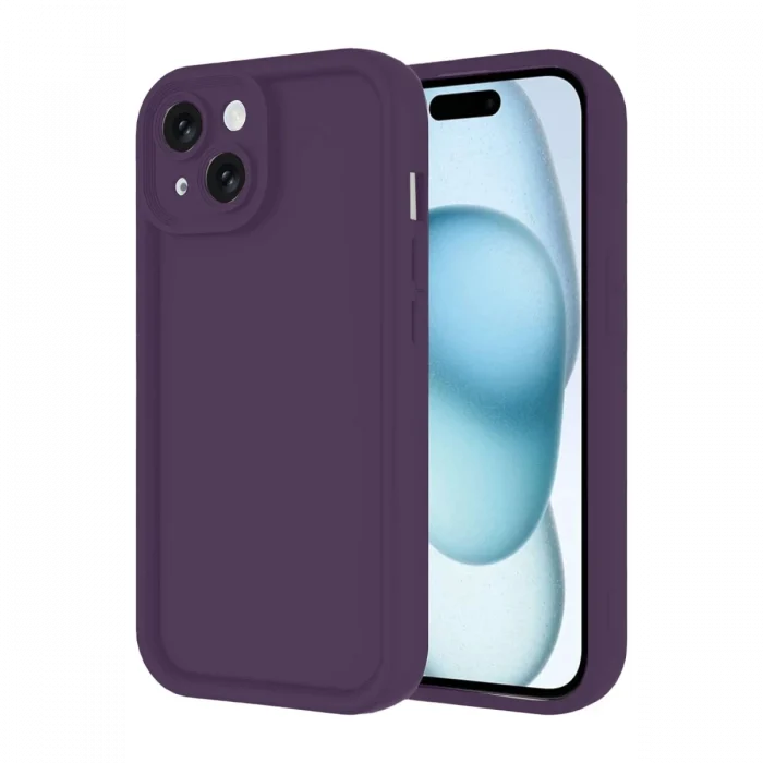 Mey İthalat®   iPhone 14 Kılıf Viera Silikon - Mor