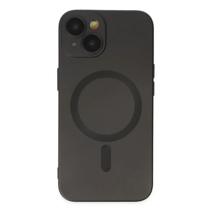 Mey İthalat®   iPhone 14 Plus Kılıf Moshi Lens Magneticsafe Silikon - Siyah