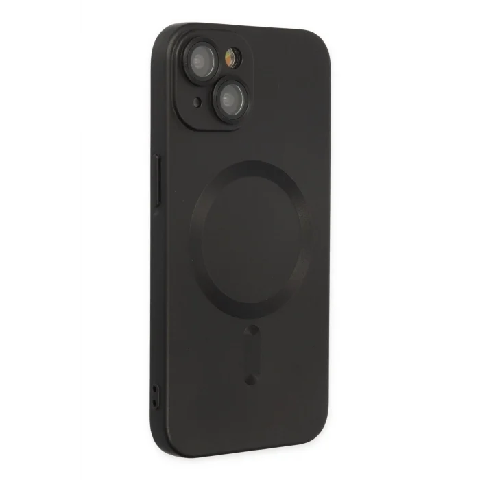 Mey İthalat®   iPhone 14 Plus Kılıf Moshi Lens Magneticsafe Silikon - Siyah